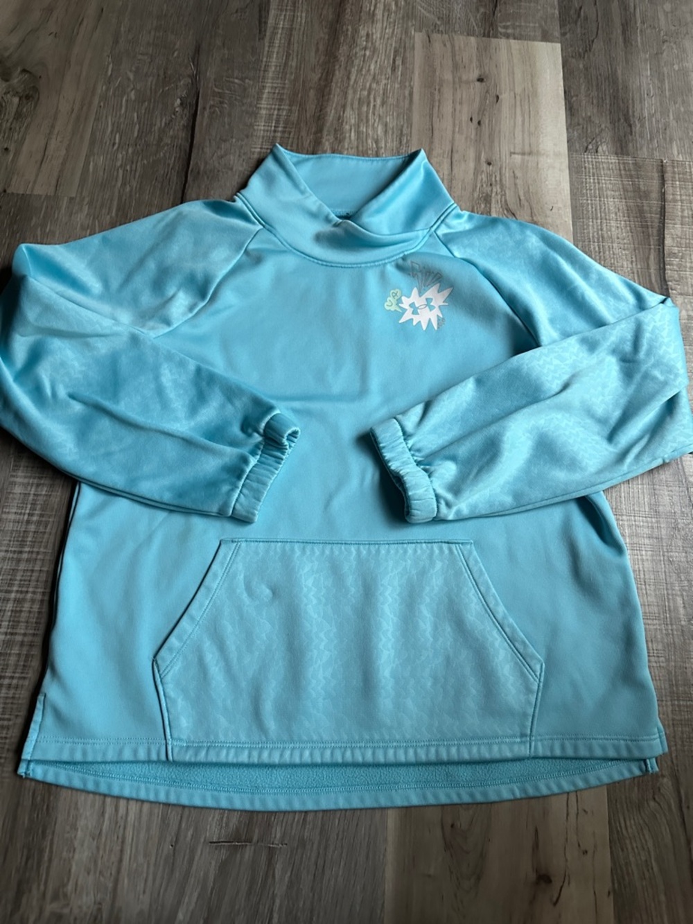 Girl’s Under Armour Light Blue Pullover Sweatshirt with Front Pocket